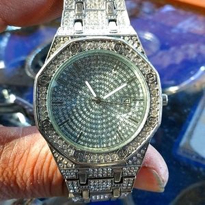 Men's iced out watch